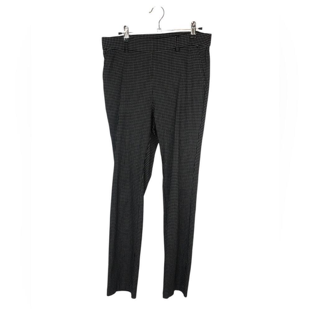 Rafaela Black Window Pane Checkered Pants